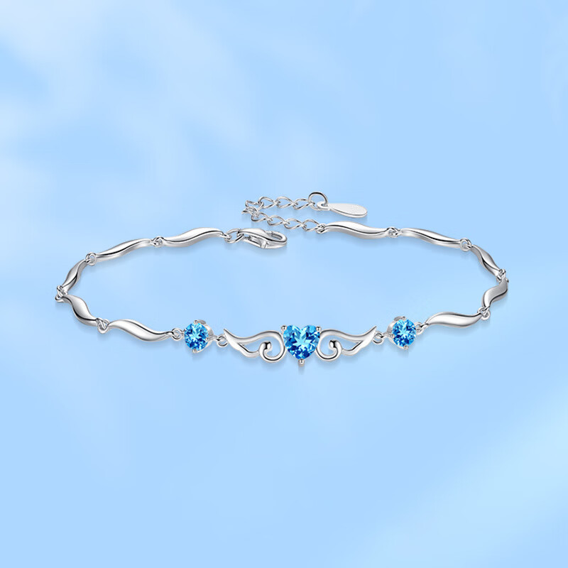 赤瑕宫天使之翼手链女银ins小众设计手镯手饰生日高级感礼物送女友