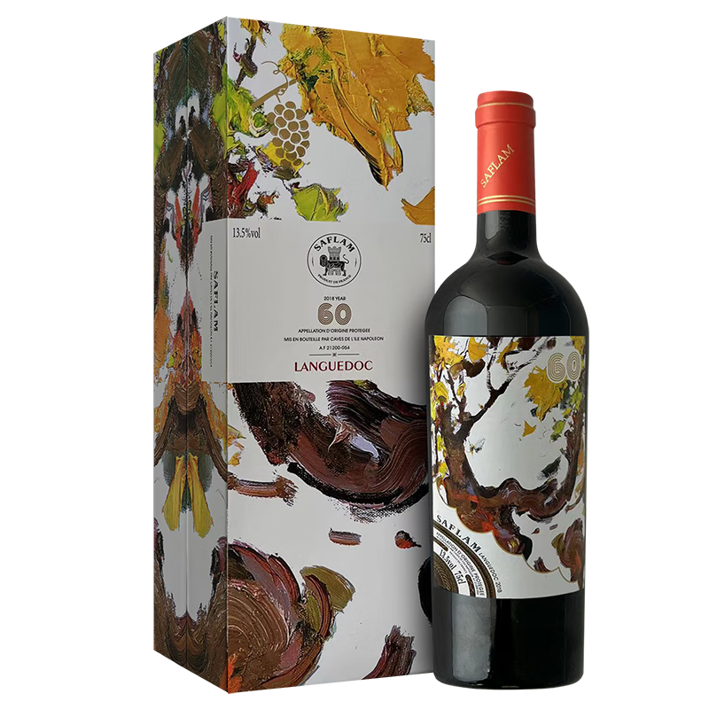 法国 西夫拉姆红酒 油画系列60年树龄 干红葡萄酒 750ml 单盒100036153447