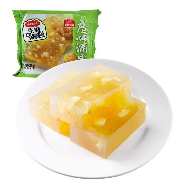 广州酒家利口福 生磨马蹄糕500g 广式年糕早餐下午茶糕点送礼手信 生