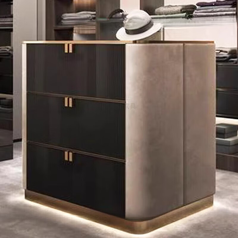 博拉帝(boladi)衣帽间岛台柜小现代轻奢中间岛台首饰岛台导台单独倒台