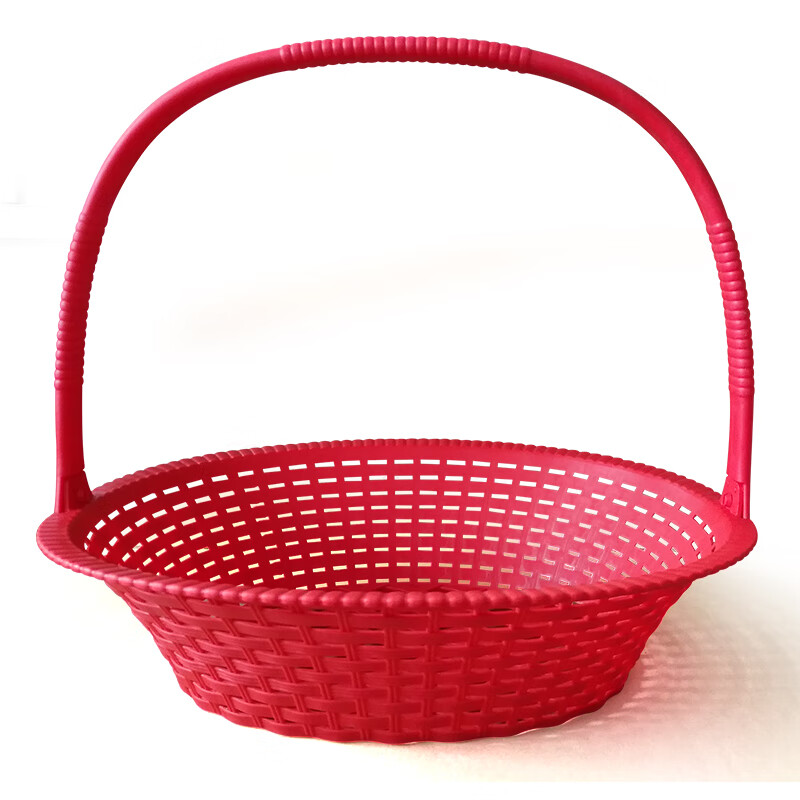 澳颜莱送礼果篮批发 仿藤编水果篮送礼包装礼品手提篮子果篮装水果店