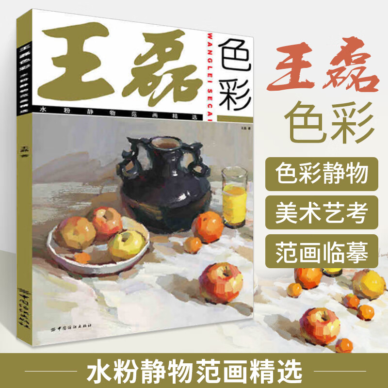 王磊色彩:水粉静物范画精选色彩静物王 色彩色调书 水粉水彩书色彩