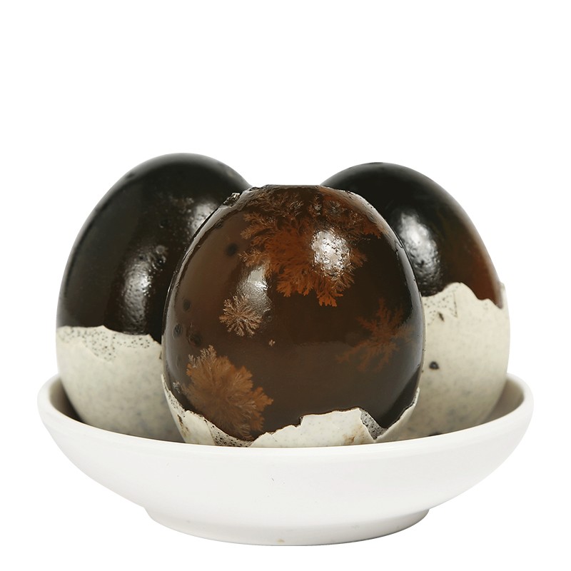 鈺福源松花蛋枚溏心鸭蛋皮蛋无铅工艺变蛋河北特产 松花蛋65g*20枚