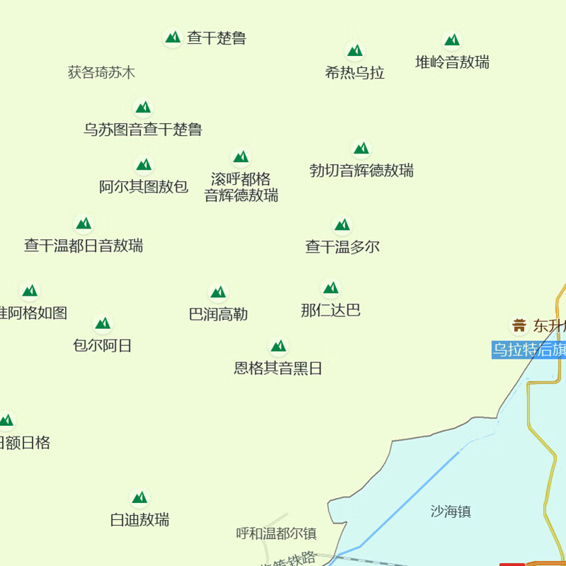 巴彦淖尔市地图1.1米自治区新款可定制交通行政划分贴图