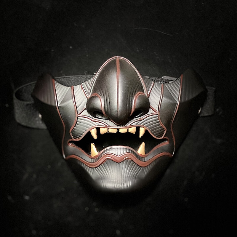 天智星面具半脸男霸气对马岛之魂鬼游戏周边日本武士二次元cos舞会