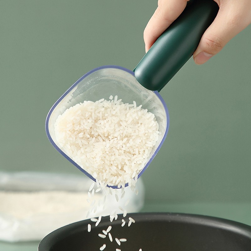 花安家家用舀米勺多功能厨房面粉五谷杂粮量杯量米勺食品舀豆勺子
