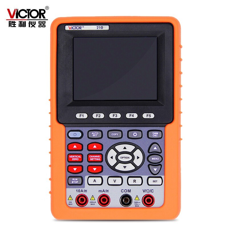 胜利仪器（VICTOR）VC210 示波器手持式单通道数字彩色 1年维保