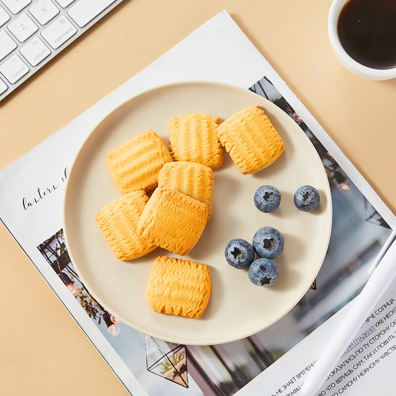 嘉顿（Garden） 黄油小曲奇饼干酥性曲奇办公室休闲零食节日送礼童年美味优选 原味小曲奇（288g）