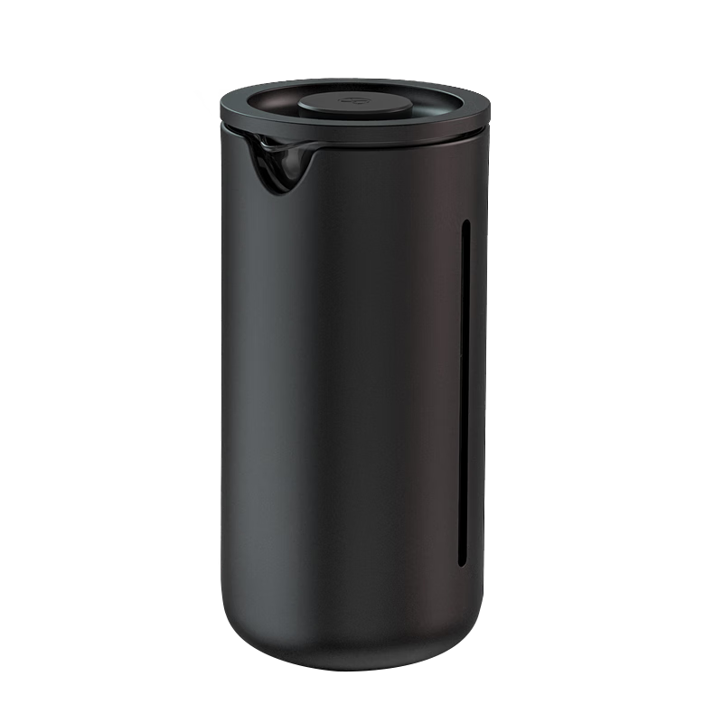 泰摩 小U法壓壺450ML 家用手沖咖啡壺過濾杯 保溫玻璃濾壓壺沖茶器 黑色 450ml