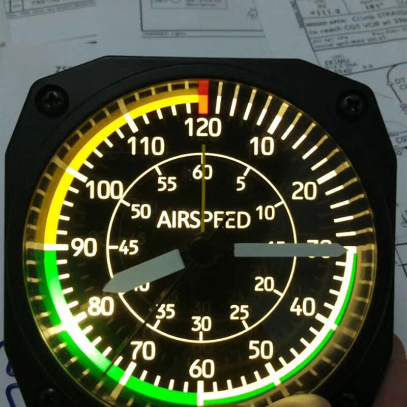 飞机姿态仪塞斯纳飞机仿真仪表空速表 高度表闹钟