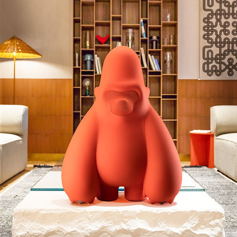 IFSPEAKER DAVID大卫猿音响家用无线蓝牙音箱高保真HIFI低音炮 哑光红-大猩猩音箱