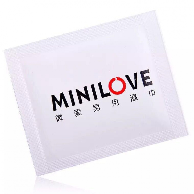 minilove微爱喷剂男用湿巾男性印度神油男士性品纸巾 延时湿巾5片