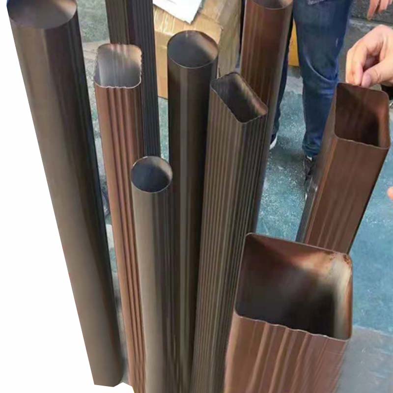 加昌铝合金方形雨水管下水管排水管别墅檐沟天沟落水槽落水管立管pvc