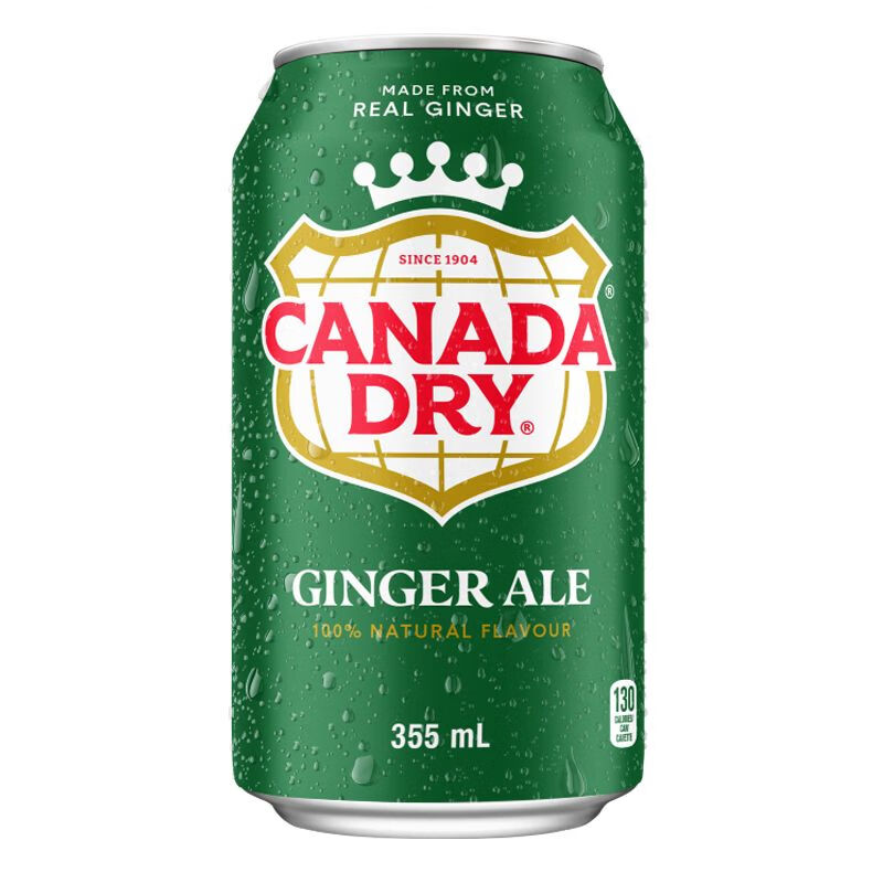 食芳溢国内现货加拿大canada dry ginger ale 姜汁汽水干姜水生姜水15