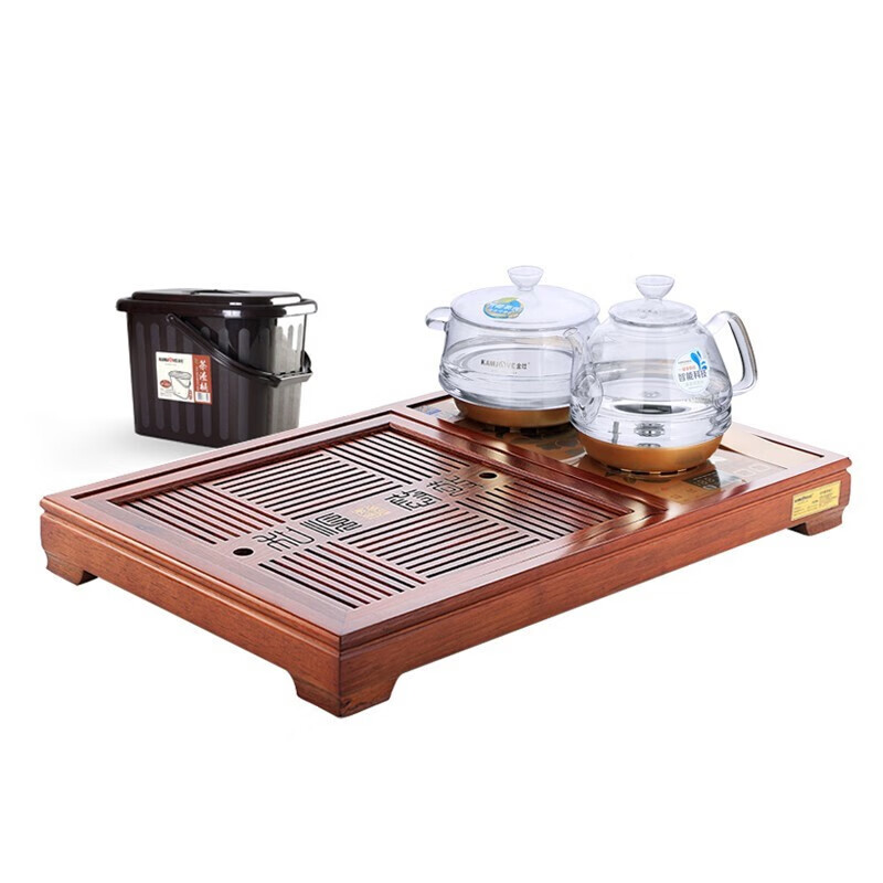 金灶;kamj ve全自动茶具套装家用实木茶台茶盘套装带全自动上水电茶壶