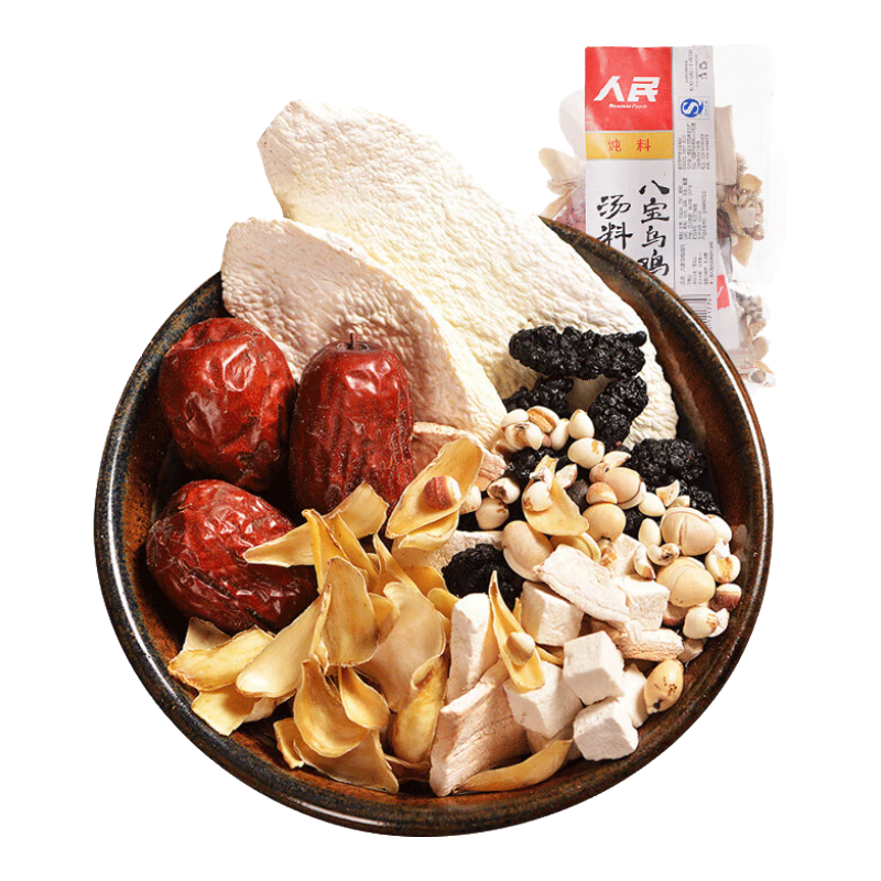 人民食品 煲湯材料 八寶烏雞湯料 燉雞湯料包調料食材100g