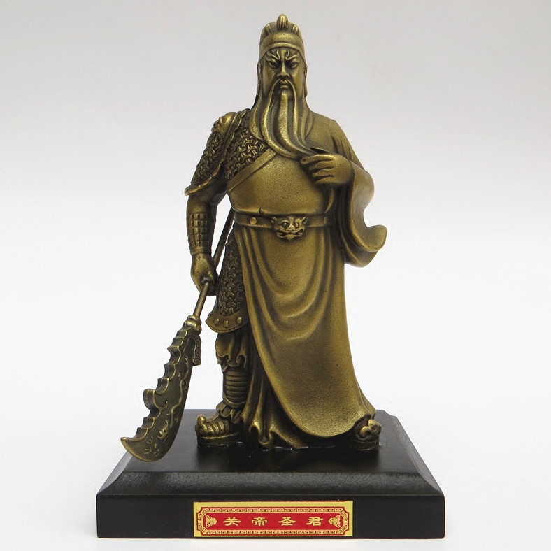正宗关帝庙青铜像关公关二爷车内载摆件汽车饰品武财神礼品汽车装饰