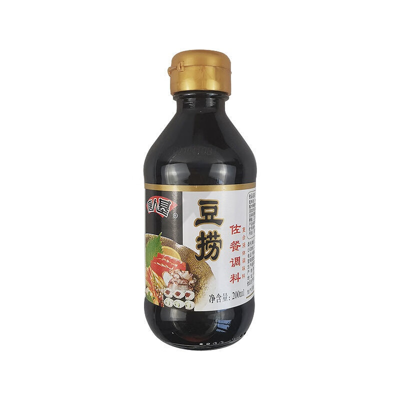 酷发唐人基豆捞酱油200ml*4瓶火锅蘸汁海鲜蘸料 豆捞日式酱油