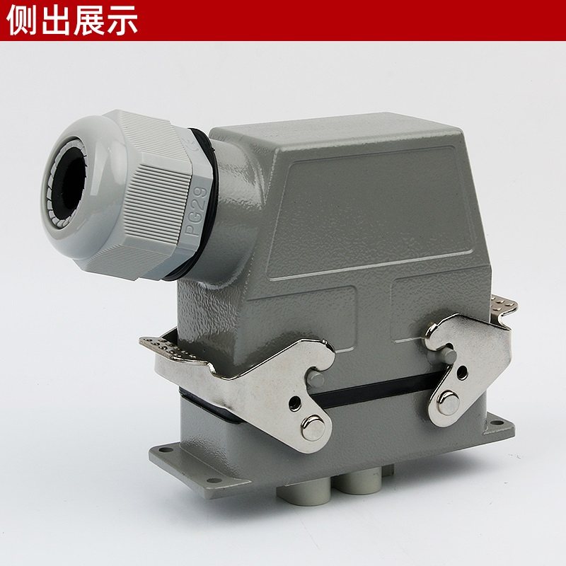 重载连接器6芯h16b-hk-006-1矩形航空插头插座hk4/2-006mf电流80a 6芯