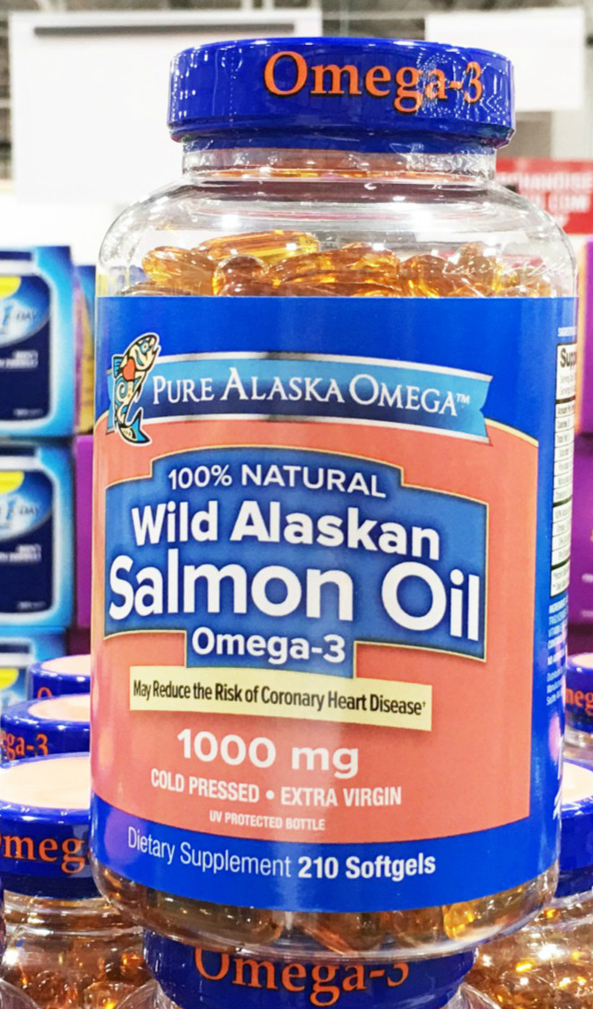 美国原装pure alaska omega阿拉斯加三文鱼油210粒 油210粒