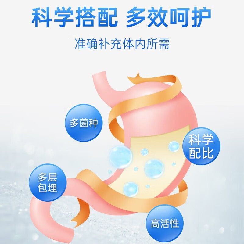 白云山星群 益生菌粉 8000亿活性菌株益生菌冻干粉胃肠道复合益生菌 20袋*2盒