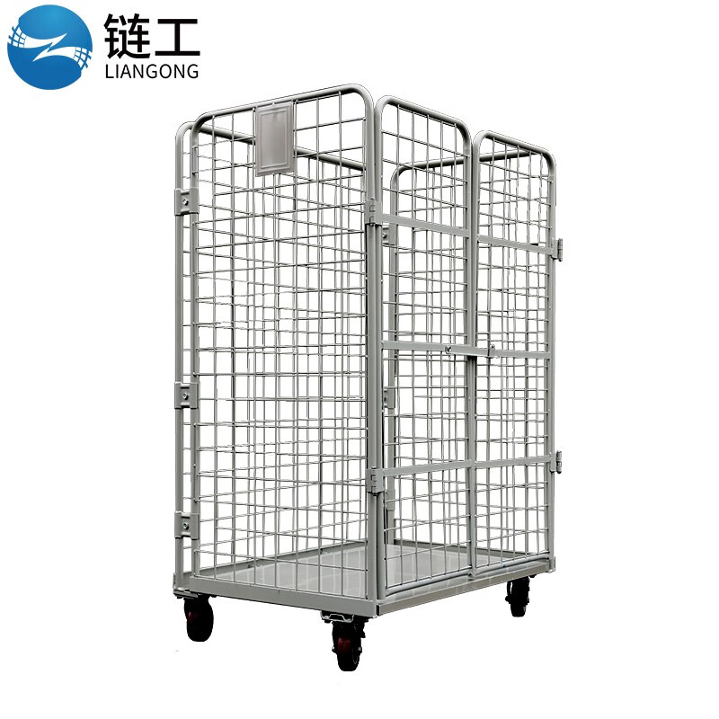 链工物流平台车周转框折叠移动仓库仓储笼物流搬运理货车1100*800*