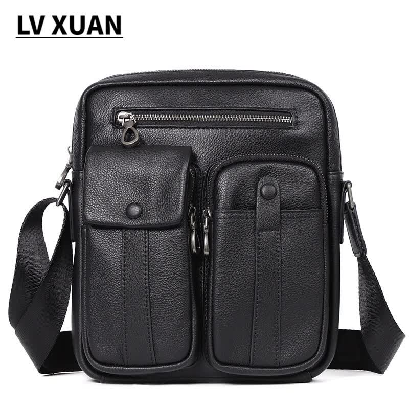 旅宣lv xuan法国风轻奢高端国际大品牌复古男土包包真皮商务休闲单肩
