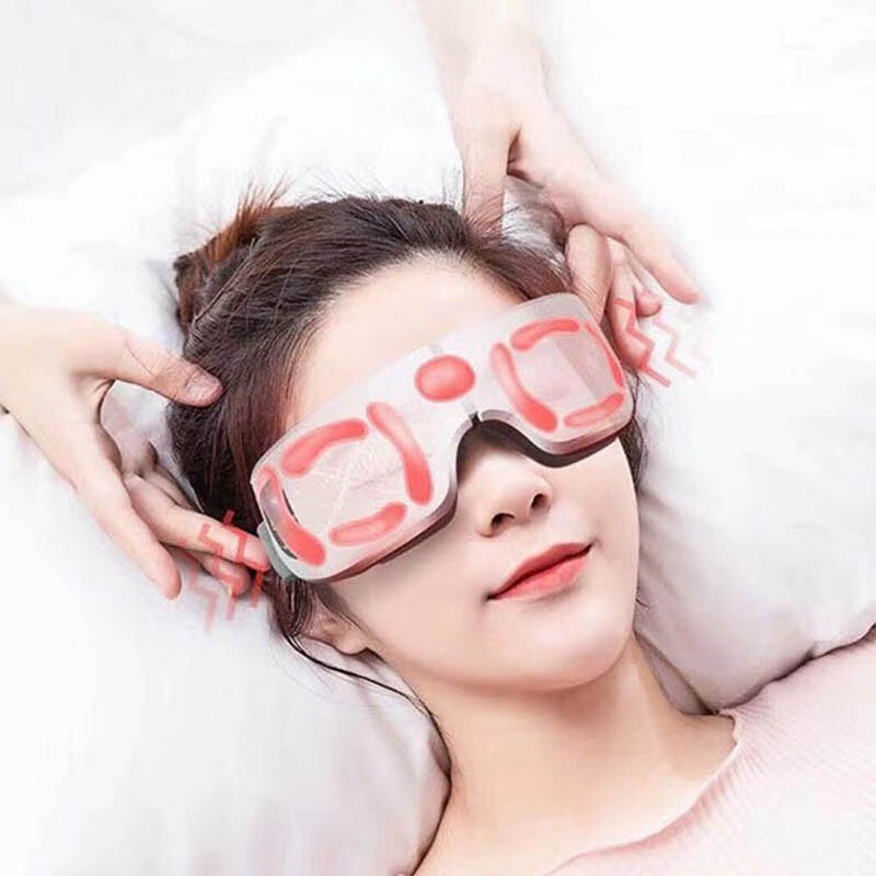 凯沃斯眼部按摩仪送男女朋友生日礼物眼睛蒸汽护眼仪智能美容按摩器蓝牙音乐眼罩气囊热敷送老公中秋礼物 经典款【四挡热敷】