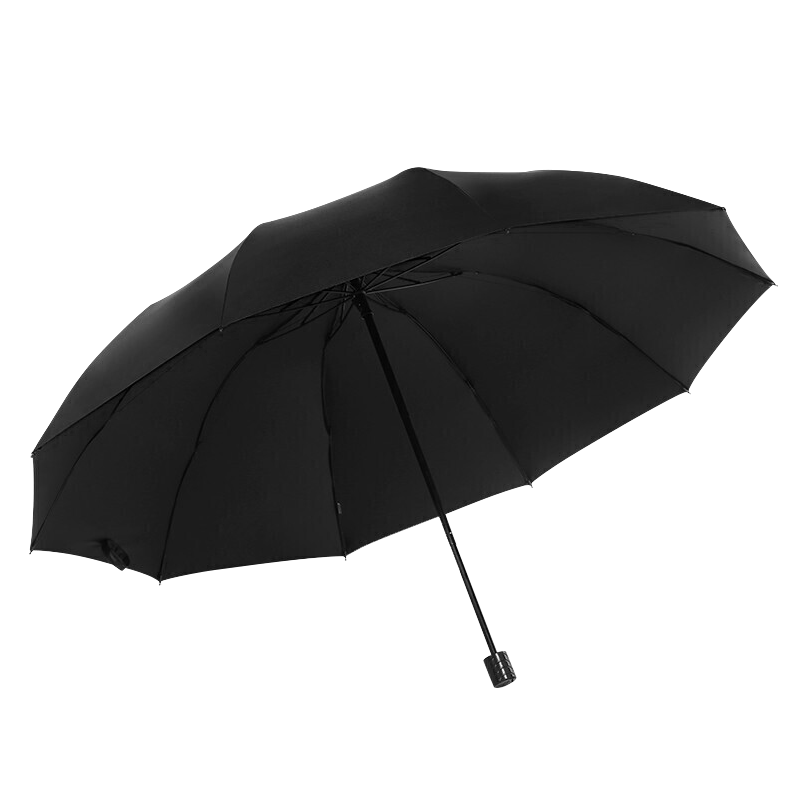 米波迪（Meebordi）遮陽(yáng)傘晴雨傘大號(hào)黑色雙人超大傘便攜反向折疊傘防曬傘