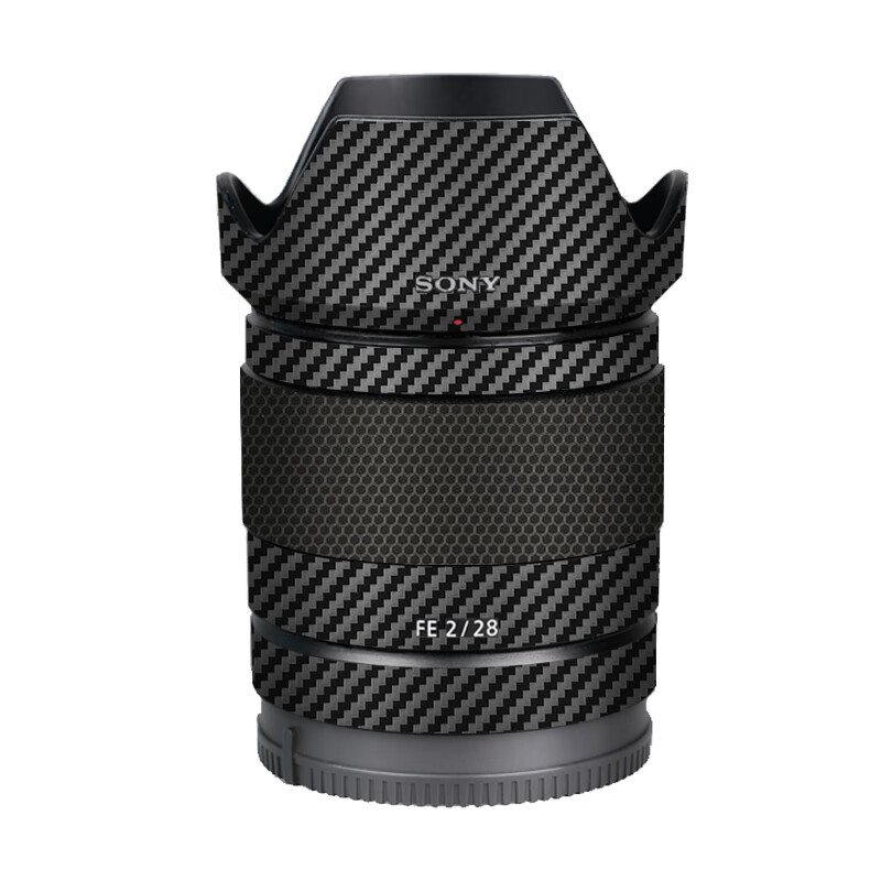 28 f2镜头保护贴膜sony 28 f2碳纤维贴纸磨砂3m 碳纤维黑 索尼fe28f2