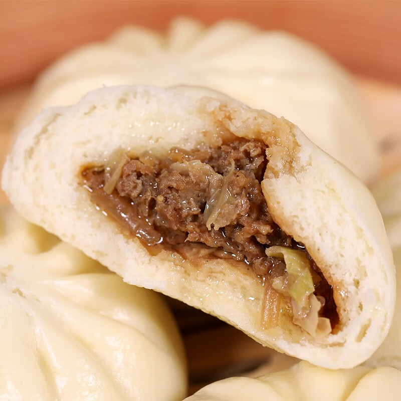 回鄉(xiāng)齋（HUIXIANGZHAI）清真牛肉包鮮肉薄皮包子速凍兒童早餐加熱即食速食半成品面點(diǎn)早點(diǎn) 羊肉大蔥包子12袋（共96個(gè)裝）