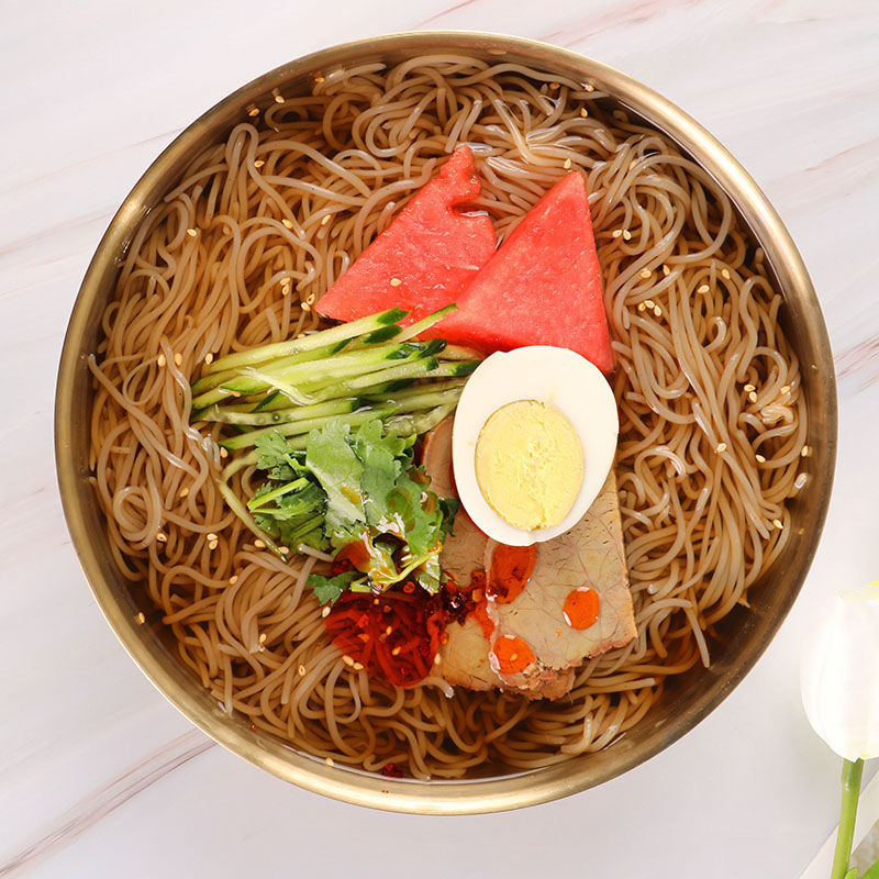 【夏季新品】厂家批发荞麦冷面东北朝鲜大冷面酸甜口味真空袋带调料