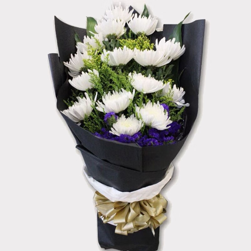 儒涛 菊花鲜花速递同城配送清明节扫墓祭奠北京上海天津成都南京花店