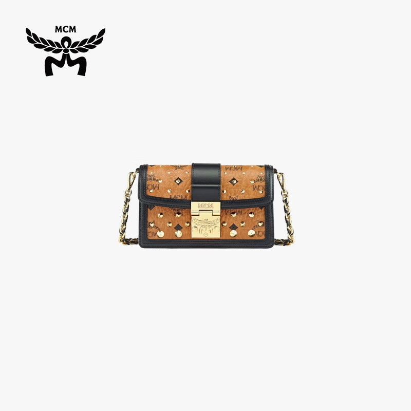 mcm奥莱 go呏d visetos 迷你铆钉信封包女包 干邑色 mwrsvi01o