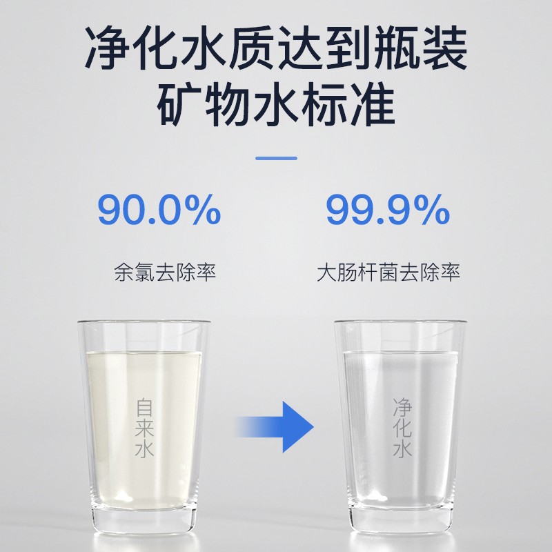 奥克斯（AUX） 净水器家用厨下式超滤直饮净水机厨房无废水不插电自来水前置过滤器 AU09【简易安装】