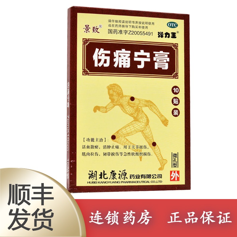 景致 伤痛宁膏 7cm*10cm*10贴 消肿止痛 肌肉拉伤 韧带损伤 1盒