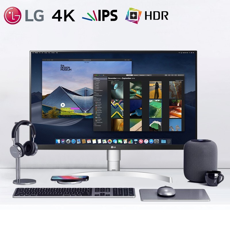 LG 27UL850 4K显示器 HDR IPS面板 硬件校准 内置音箱 Type-c反向充电60W 微边框 27英寸MAC外接升降旋转电脑显示屏
