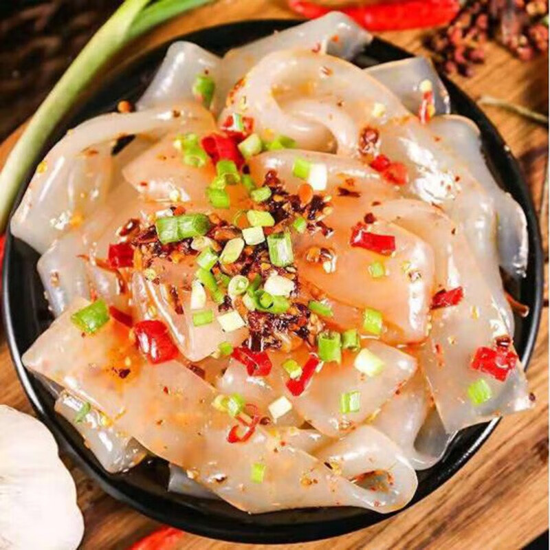 俏滋郎即食东北大拉皮200g一袋夏季凉菜鲜凉皮特色凉拌菜小吃搭配 10