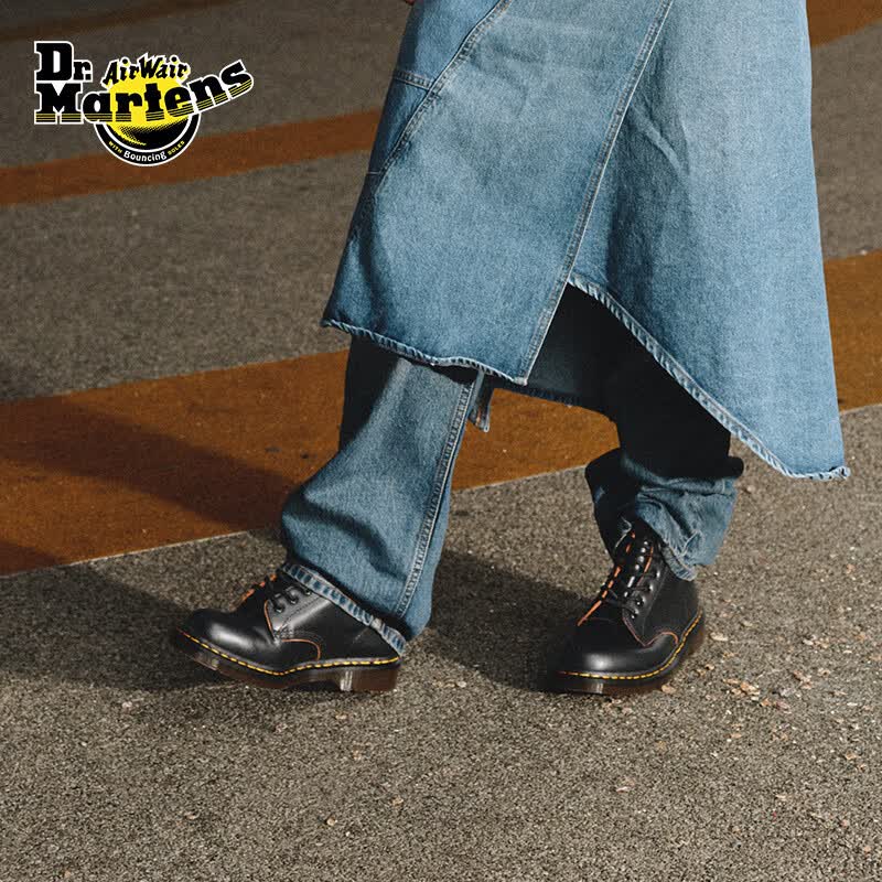 马丁博士（Dr.Martens）Vintage 1460英产高端大气舒适短靴马丁靴 黑色 45