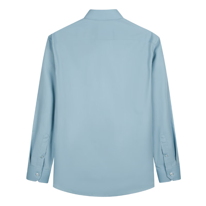 才子（TRIES）莫代尔长袖衬衫春秋款男士正衬休闲轻商务衬衣纯色职业装透气 绿色 XL 40(175/92A)