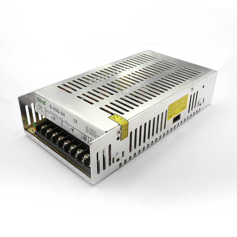 定制适用台邦开关电源 变压器s-250-24直流监控led安防250w 24v10a足