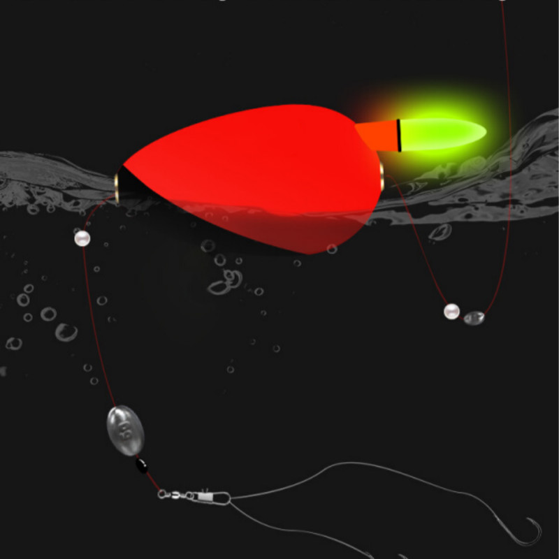 奴诗漫 自动找底鱼漂日夜两用夜光漂高灵敏免调漂电子点波漂浮漂钓鱼