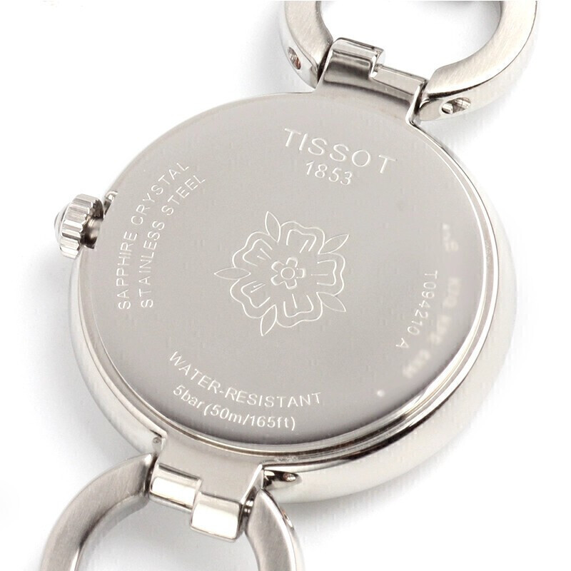 天梭tissot瑞士手表弗拉明戈系列小美人钢带石英女士腕表送女友t