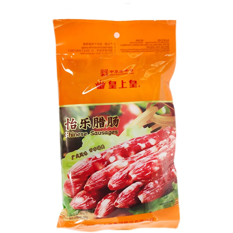 腊肠400g六分瘦广东特产广式广味添福腊肠 400g 皇上皇怡乐腊肠[1包]