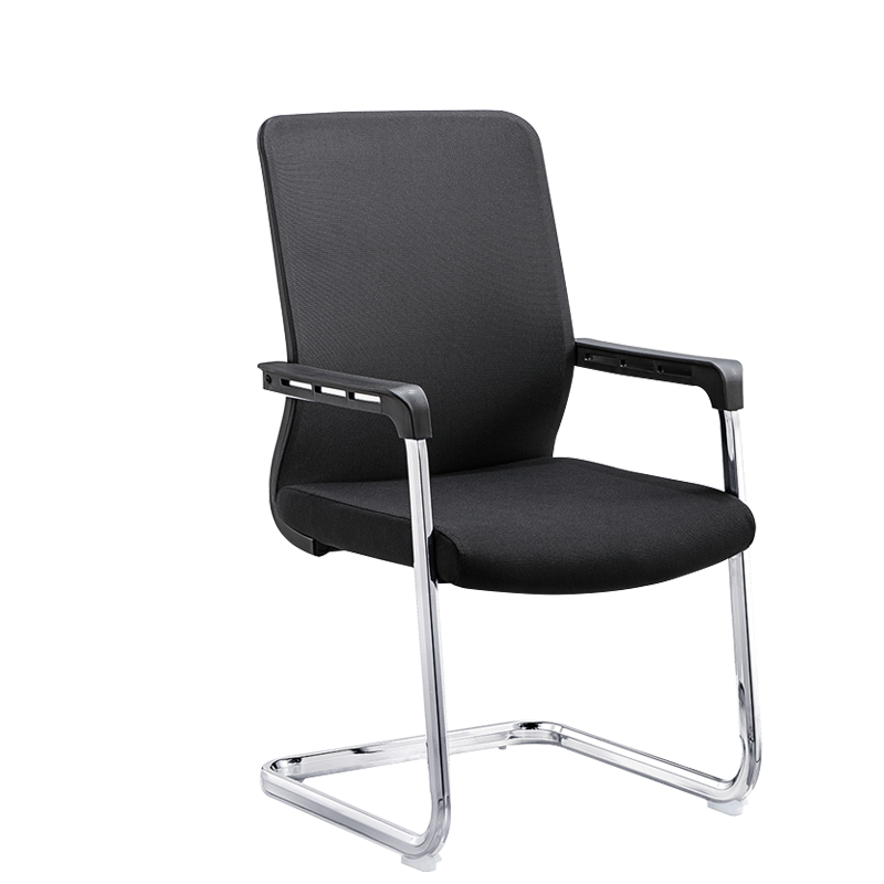 顺富美(SHUNFUMEI)弓形椅 网布椅一张单位办公椅培训椅高密度回弹海绵电脑椅DY6106D 办公家具一站式采购