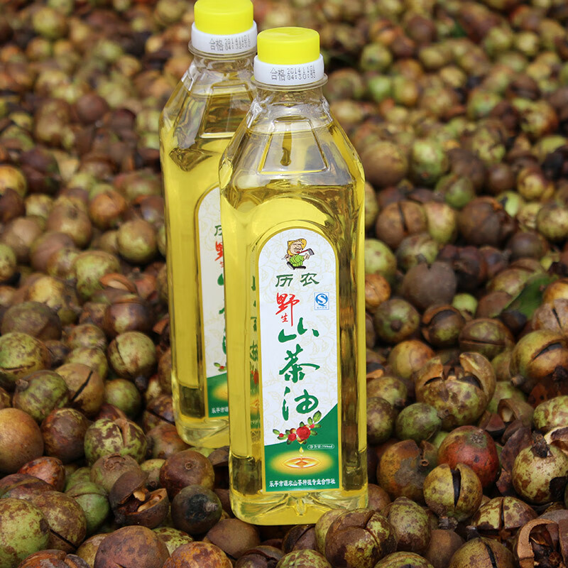元族历农纯正山茶油750ml江西茶油食用油农家自榨茶树油茶籽油耐高