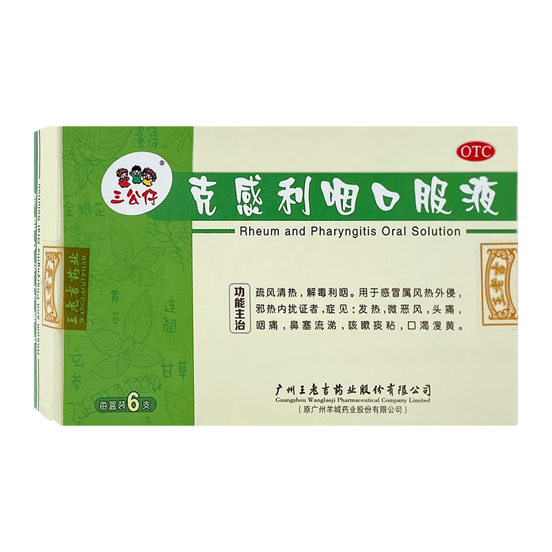 口服液 10ml*6支/盒 发热微恶风头痛咽痛鼻塞流涕咳嗽痰粘疏风清热