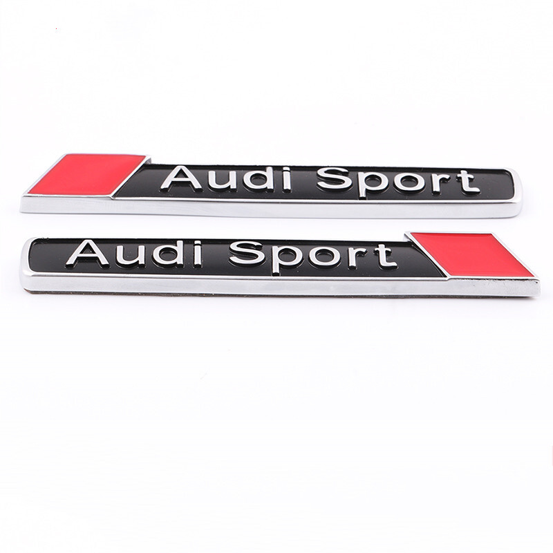 sport侧标四驱标a4l/a6l/a3/a5/q3/q5l尾标叶子板侧标志 audi sport侧