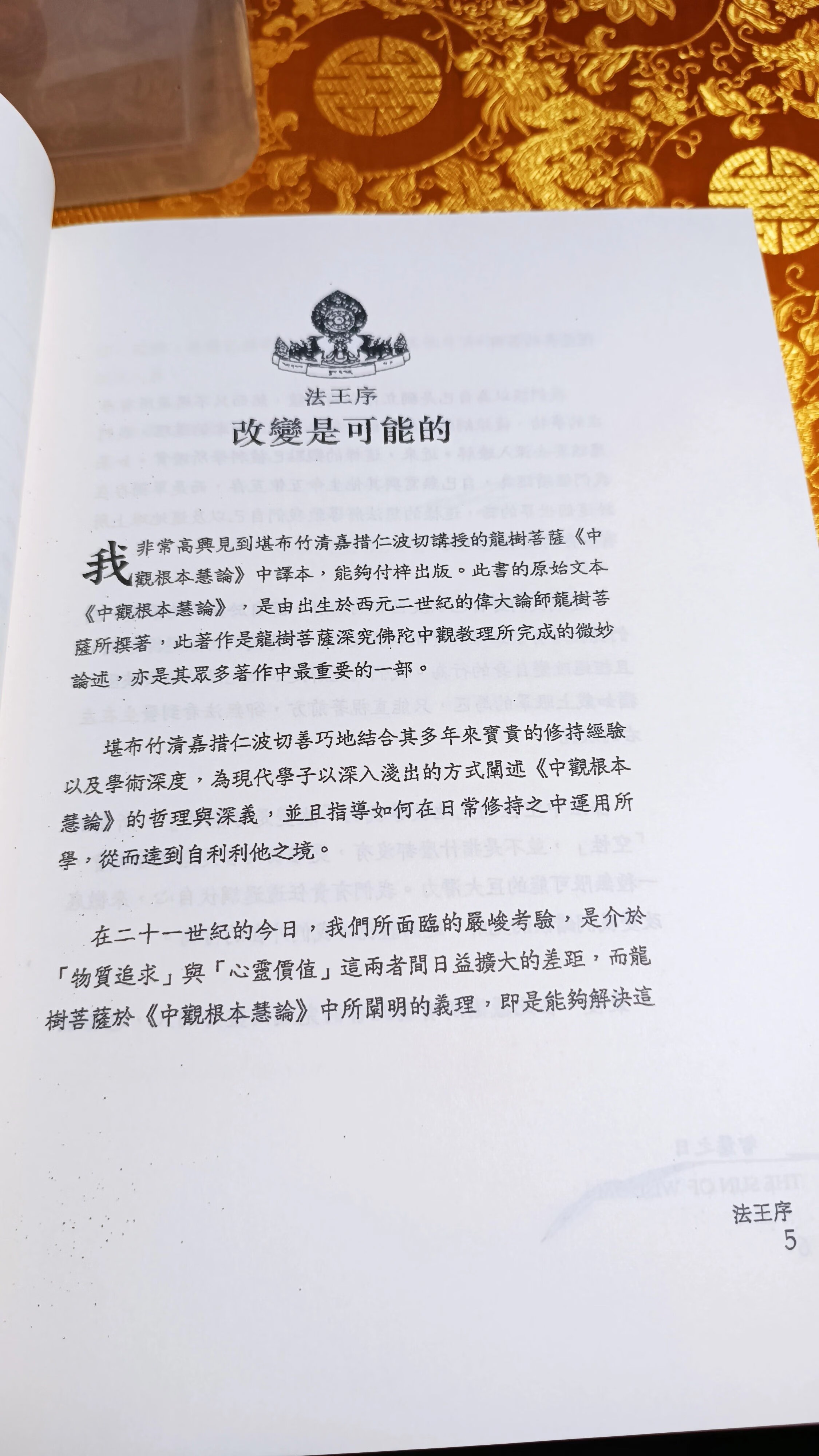 【台本高清】智慧之日 竹清嘉措仁波切 用现代语言讲解《中观根本慧论》。以切易懂且效果的方式，压缩解释【中观】，大宝法王为其著序