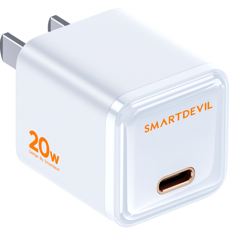 SMARTDEVIL 闪魔 苹果快充20W充电器适用iPhone12/11/Pro/Mini/Max充电头数据线兼容18W闪魔 小叠苹果20w快充套装